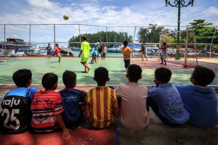 Ceria Anak Pulau Bermain Futsal