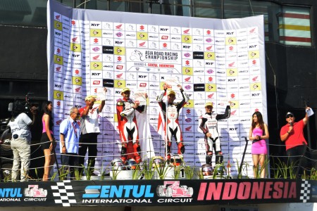 Pembalap Astra Honda Racing Team juara dan dominasi podium Asia 