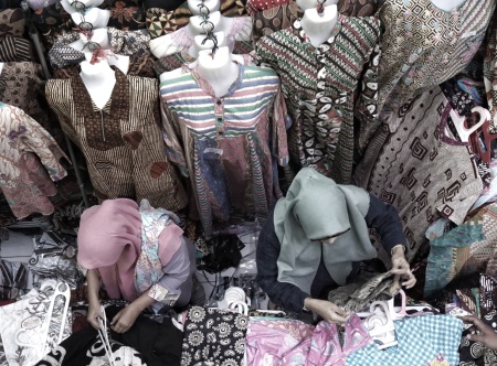 Pedagang Batik Di Pasar Beringharjo