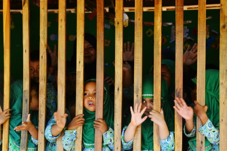 Semangat Belajar anak anak di KBA Kemuning