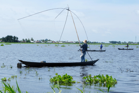 mencari ikan