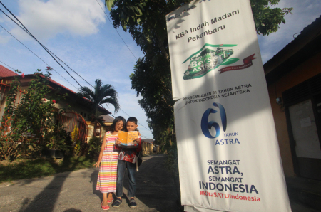 kampung berseri astra satu satunya di Riau