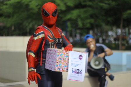 Spider-Man dan Kardus Peduli Bencana