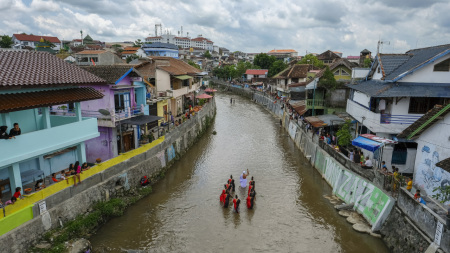 Ziarah ari-ari kampung Ledok Tukangan.