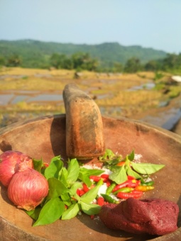 Sambal, sawah dan gelombang bukit