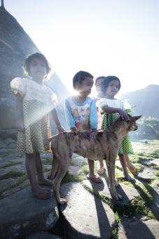 matahari pagi anak2 waerebo