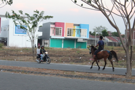 Transportasi ketika saling bertemu