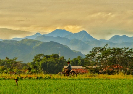 Perjalanan menuju lahan garapan