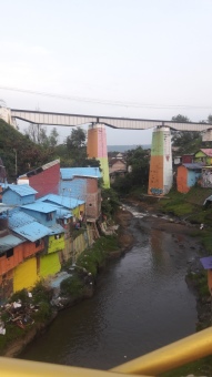 Kampung Jodipan dari Ketinggian