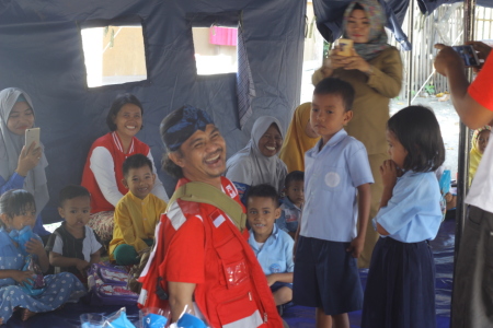 Semangat anak-anak korban bencana Gempa, Tsunam,i dan Likuifaksi Palu