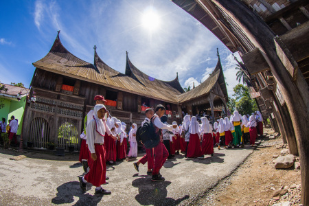 Belajar di Museum Kampung Seribu Rumah Gadang