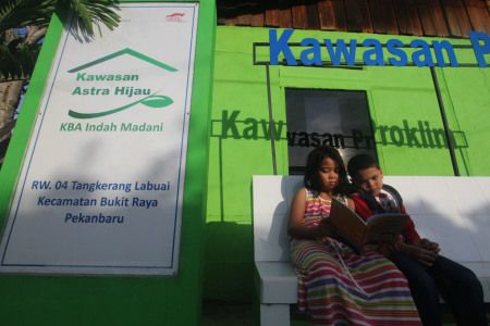 kampung berseri astra satu satunya di Riau