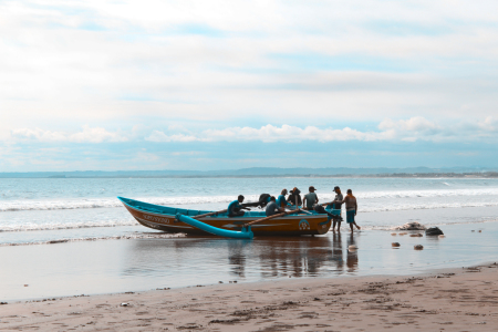 Nelayan di Pantai Pangandaran