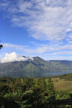 Desa Terpencil di puncak gunung pulau Samosir.