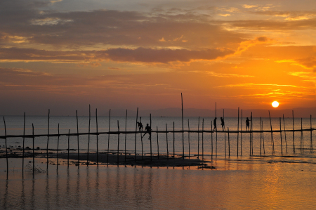 Sunset di kampung Morela