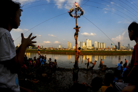 Merayakan kemerdekaan di Kampungku