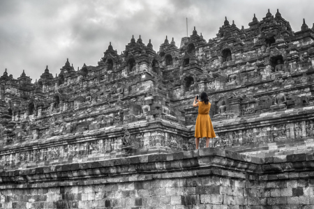 Ketika Langit Kelam Di Borobudur
