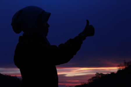 Kenangan sunset di Gunung Gede - Jawa Barat