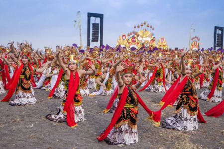 Semangat penari Gandrung Sewu demi kemajuan budaya Indonesia