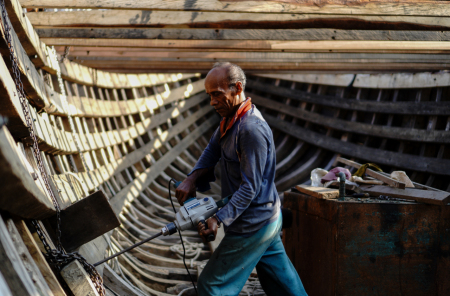 Asa pembuat kapal tradisional Aceh