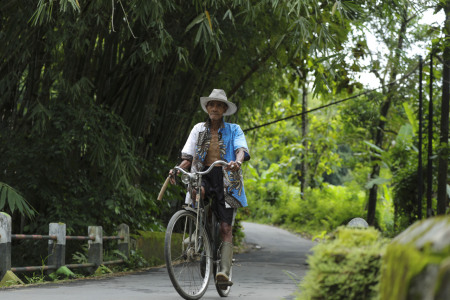 BERSEPEDA KE SAWAH