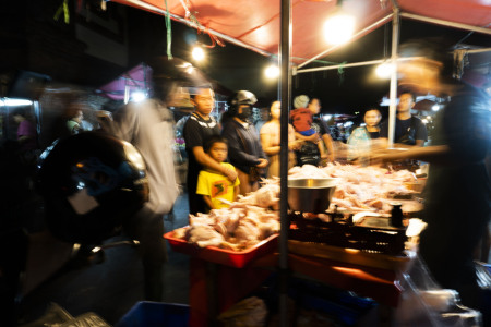Pasar Badung at Night