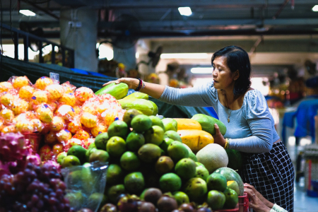 Penjual Buah Pasar Badung