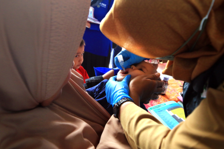 Pemberian Imunisasi Tambahan Campak-Rubela dan Polio Pada Progra